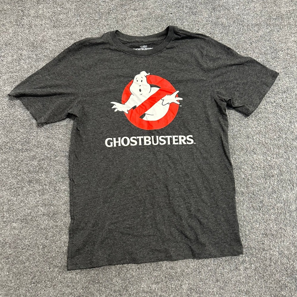 Ghostbusters T-Shirt Boys Size XXL 18 Charcoal Gray Heather Graphic Movie Logo - Picture 2 of 7